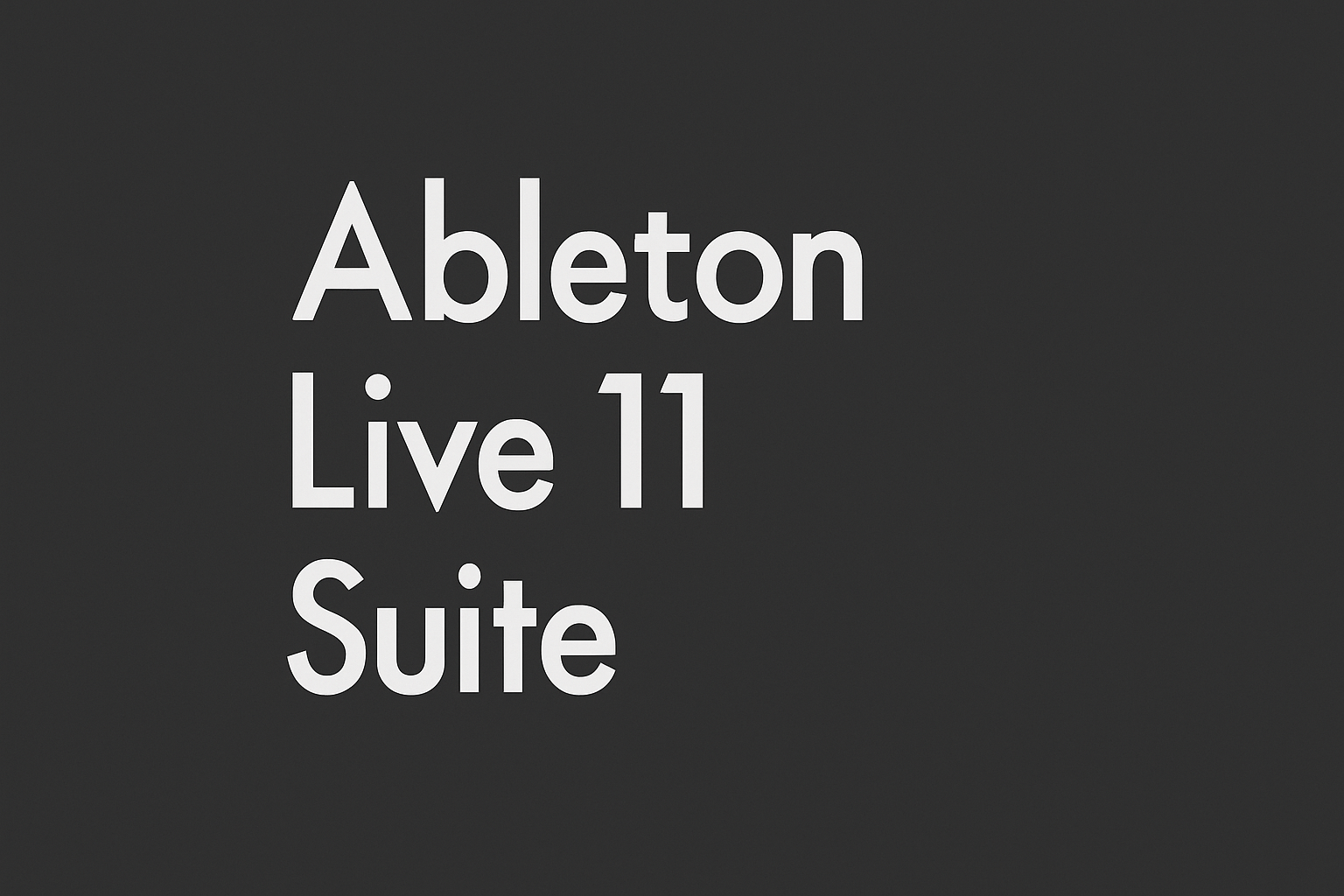 Ableton Ableton Live 11 Suite